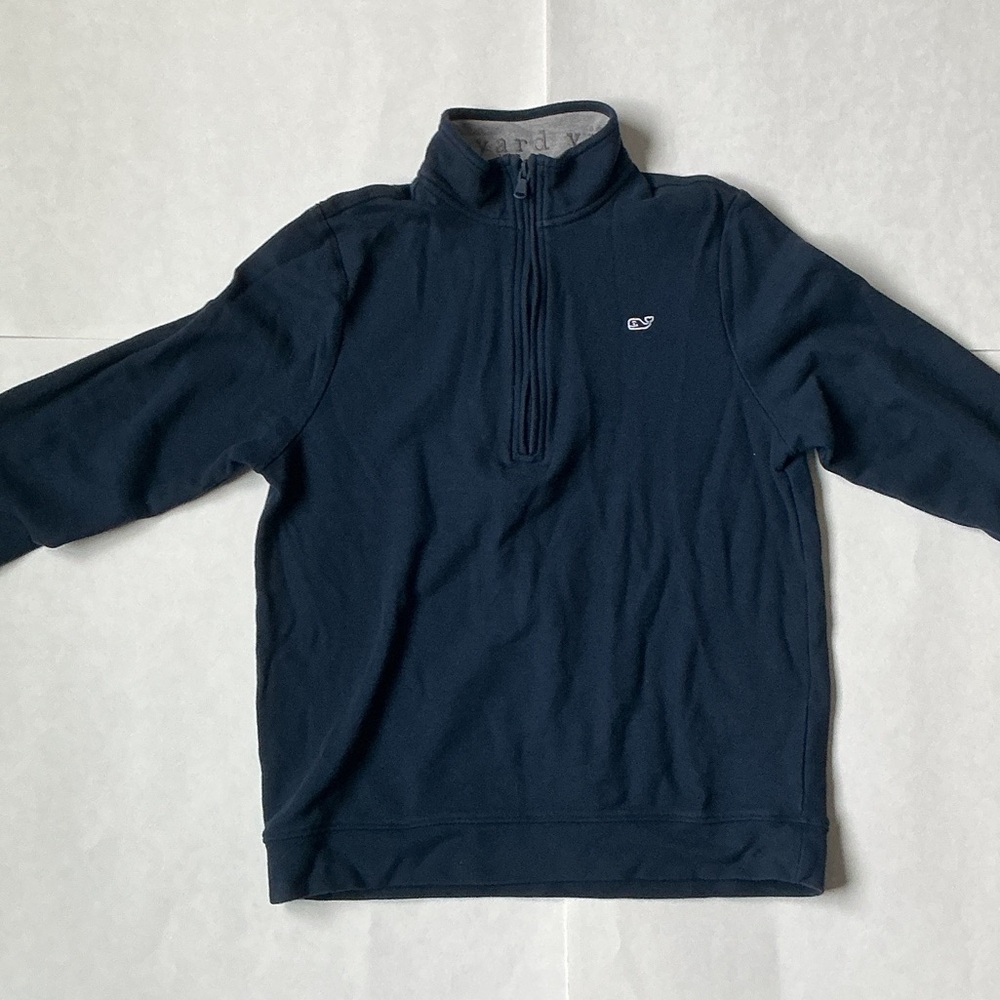 Vineyard Vines Kid's Dark Blue Zip-Up Sweater